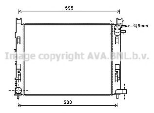 AVA QUALITY COOLING daa2007 -  Радиатор, охлаждение двигателя